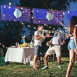 Qulist 4th of July Decorations, 420 LED 24V Plug in