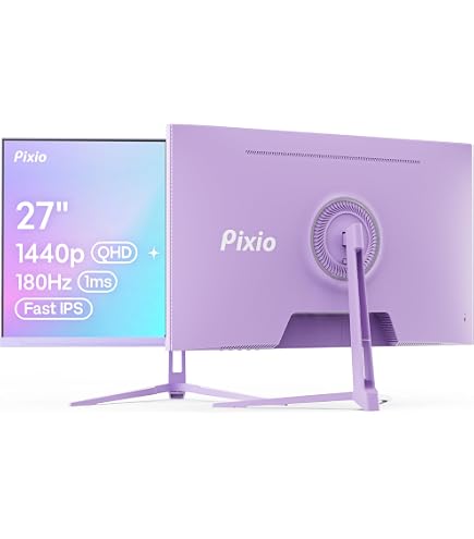 Amazon.com: Pixio PXC278 Wave Purple 27 inch 180Hz Refresh Rate