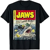 Jaws Pulp Attack Comic Cover Short Sleeve T-Shirt