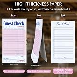 DGBDPACK EP-3632-1 Server Note Pads 5 Pack Pink Guest Check Books 250 Orders view 2