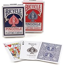 REGULAR PLAYING CARD 赤黒 Amazon.com: LotFancy Pinochle Playing Cards, 2 Decks of