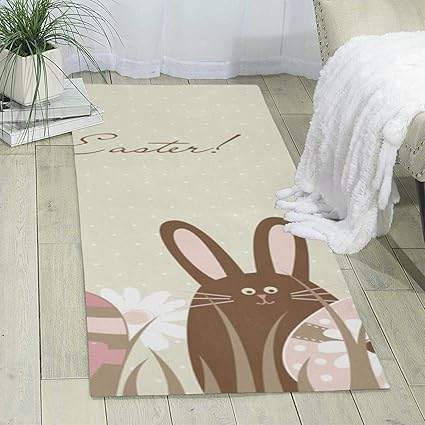 Amazon Com Pastel Toned Eggs Bird Print Area Rug Runner Rug