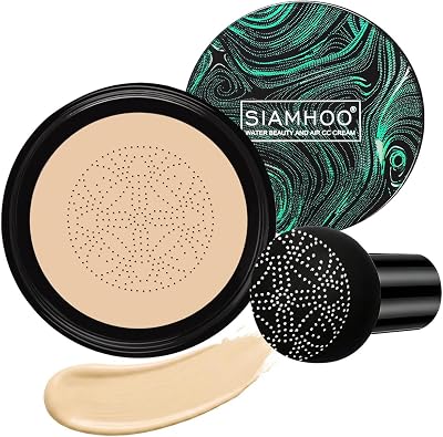 SIAMHOO CC Cream Foundation with Mushroom Head Air Cushion Ivory 0.7fl.oz