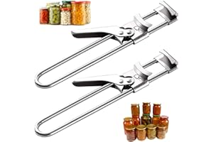 2 Packs Handheld Master Opener for Jars Stainless Steel Adjustable Jar & Bottle Opener Gripper for Seniors with Arthritis, Ad