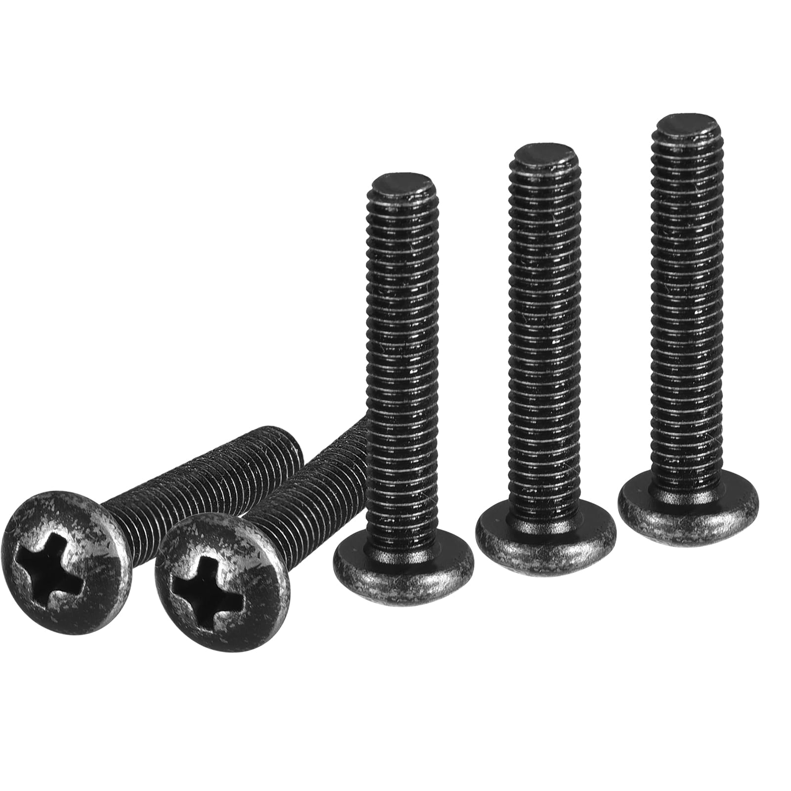 DTGN #10-32x1" Pan Head Machine Screws, 100Pcs #10 Phillips Drive, UNC Full Thread, Steel Black Oxide Finish, Screws Bolts Kit