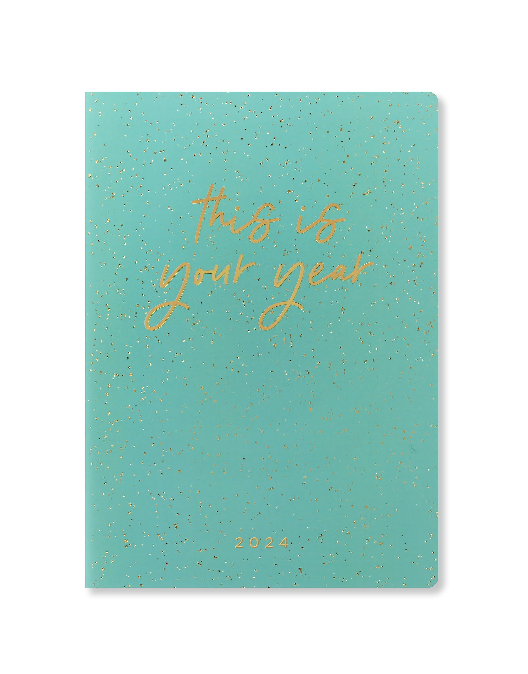 Letts Inspire A5 week to view 2024 diary - green