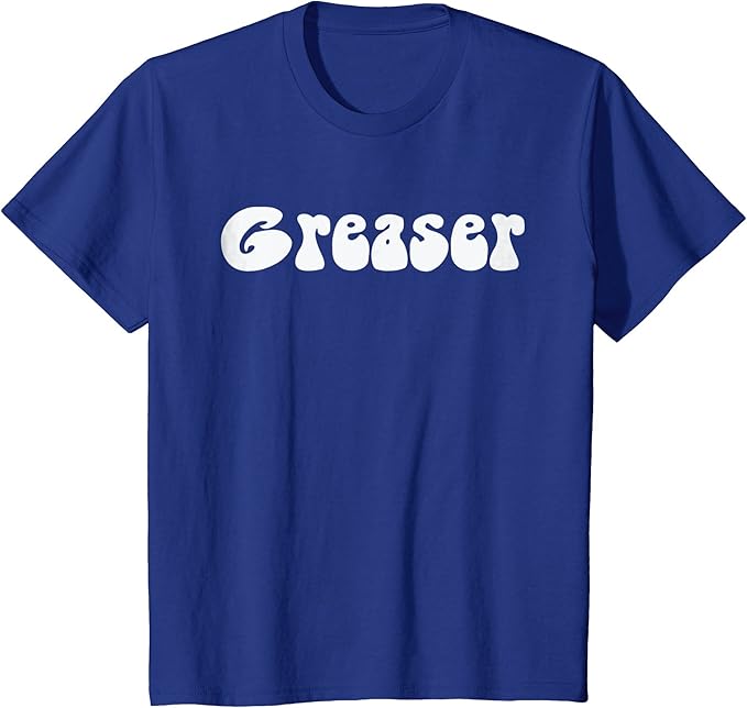 Fun retro 1950's vintage Greaser white text Gift TShirt