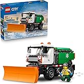 LEGO City Snowplow Truck Building Toy for Kids - Pretend Play Vehicle for Boys & Girls, Ages 5+ - Toy Truck W/Movable Plow & 