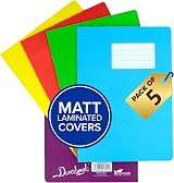 Durabook A4 8mm F&M Assorted Colour Exercise Books Pack of 5 80 Page view 1