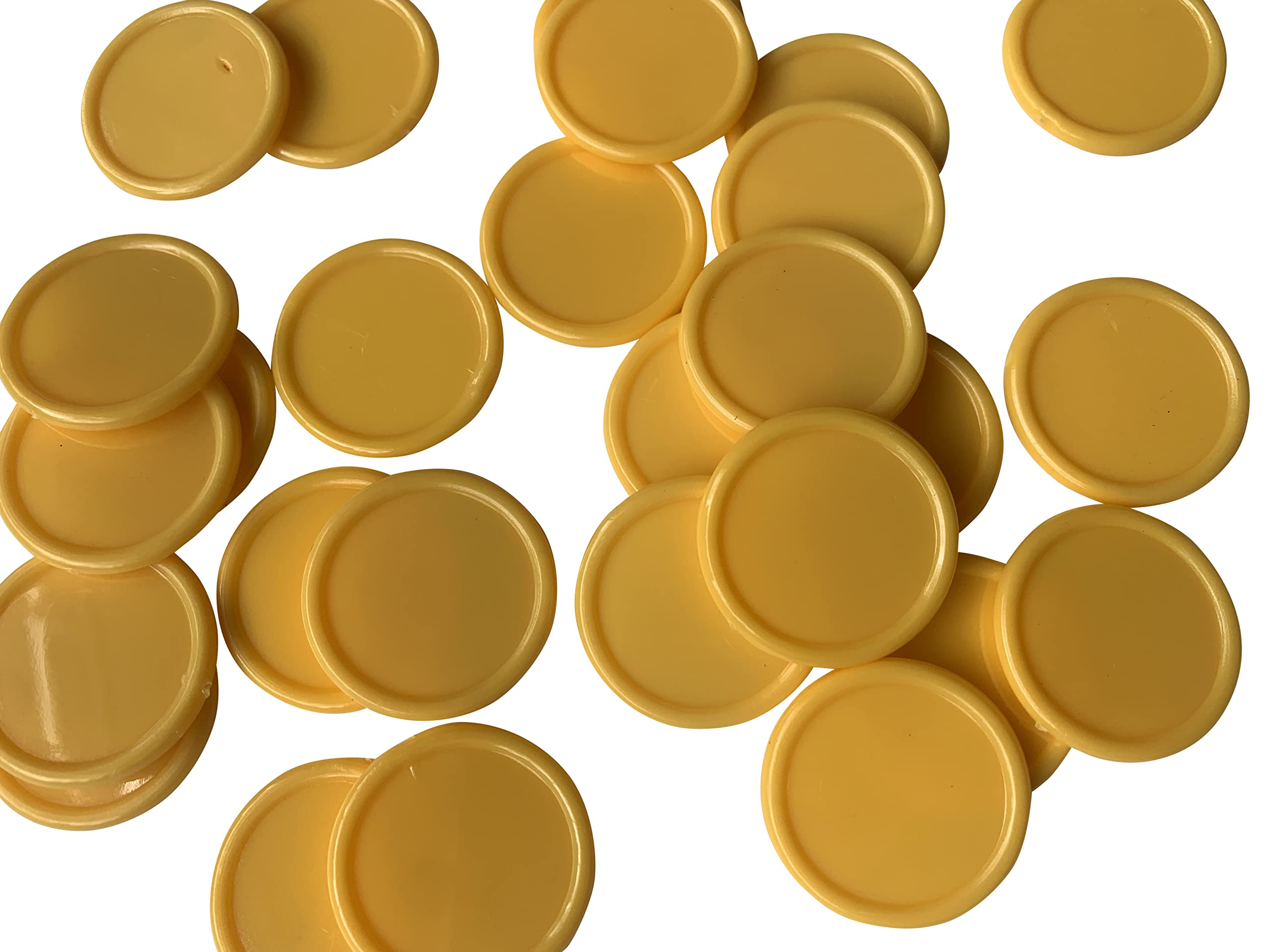 500 X TOKENS DRINK VOUCHERS REWARDS POKER CHIPS 25MM (Yellow)