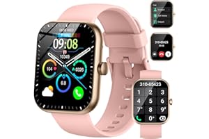 MOTAST Smart Watch (Answer/Make Call), 1.96" HD Smartwatch for Women, 2025 Fitness Watch with 112+ Sport Mode/Pedometer/Calories/Sleep/Heart Rate Monitor, IP68 Waterproof Fitness Tracker for Android iOS Pink