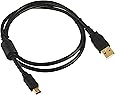 Monoprice 3-Feet USB 2.0 A Male to Mini-B 5pin Male 28/24AWG Cable with Ferrite Core (Gold Plated) (105447)
