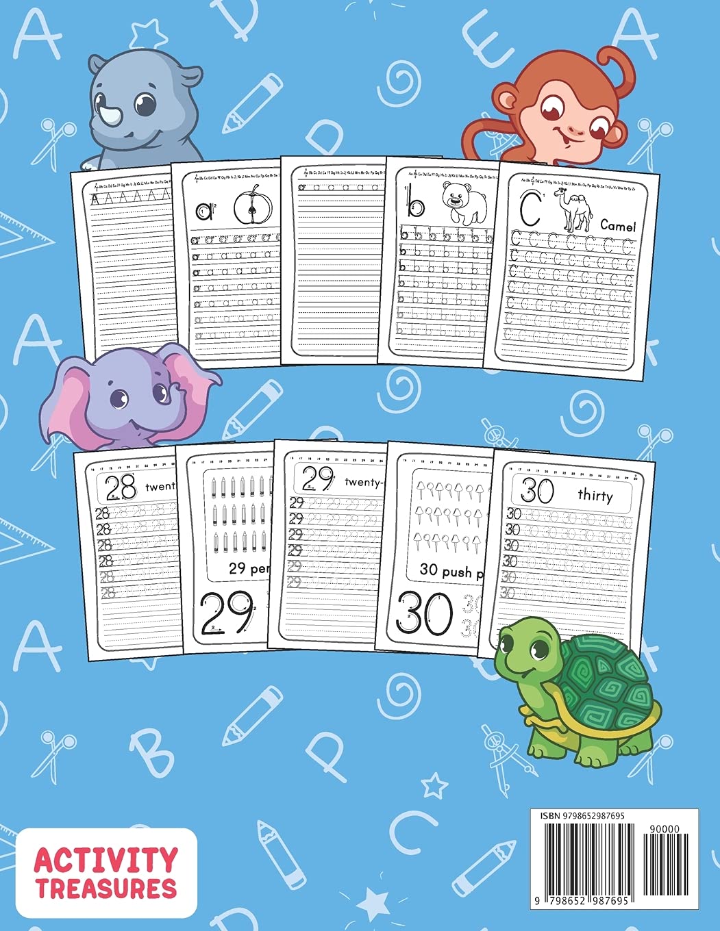 Letter And Number Tracing Book For Kids Ages 3-5: A Fun Practice Workbook To Learn The Alphabet And Numbers From 0 To 30 For Preschoolers And ... and Handwriting Workbooks for Children) Letter And Number Tracing Book For Kids Ages 3-5: A Fun Practice Workbook To Learn The Alphabet And Numbers From 0 To 30 For Preschoolers And ... and Handwriting Workbooks for Children) Paperback