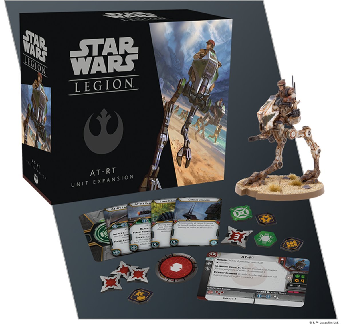 Atomic Mass Games, Star Wars: Legion - AT-RT, Expansion, Tabletop, 2 Players, Ages 14+, 120-180 Minutes, German