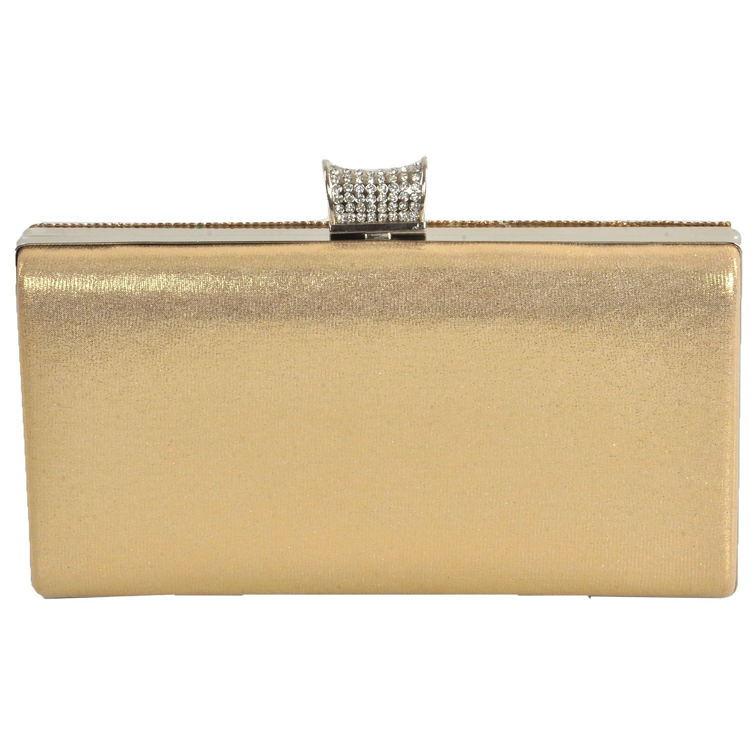 24x7 emall women's clutch (gold,premium pearl diamond silver two sided)