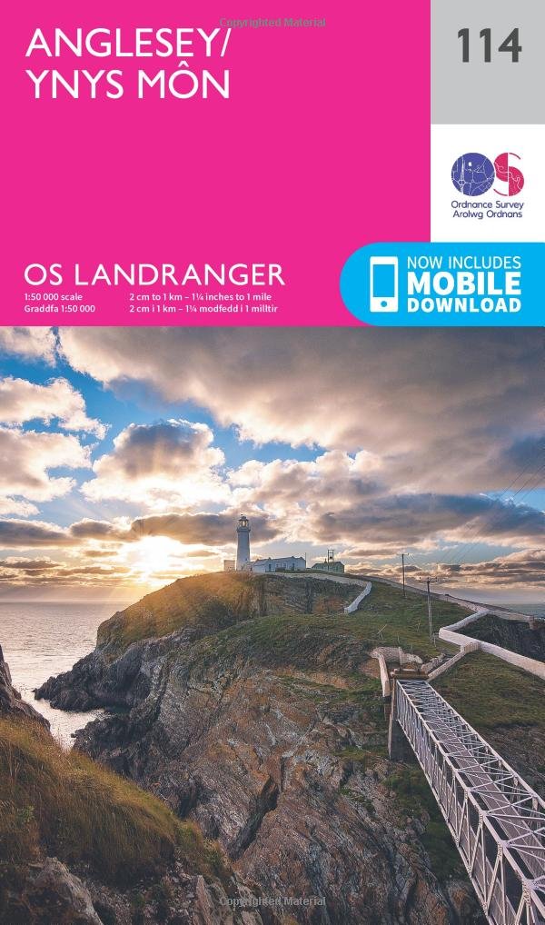 Anglesey / Ynys Mon Map | Holy Island / Ynys Gybi | Ordnance Survey | OS Landranger Map 119 | Wales | Walks | Cycling | Days Out | Maps | Adventure: 114