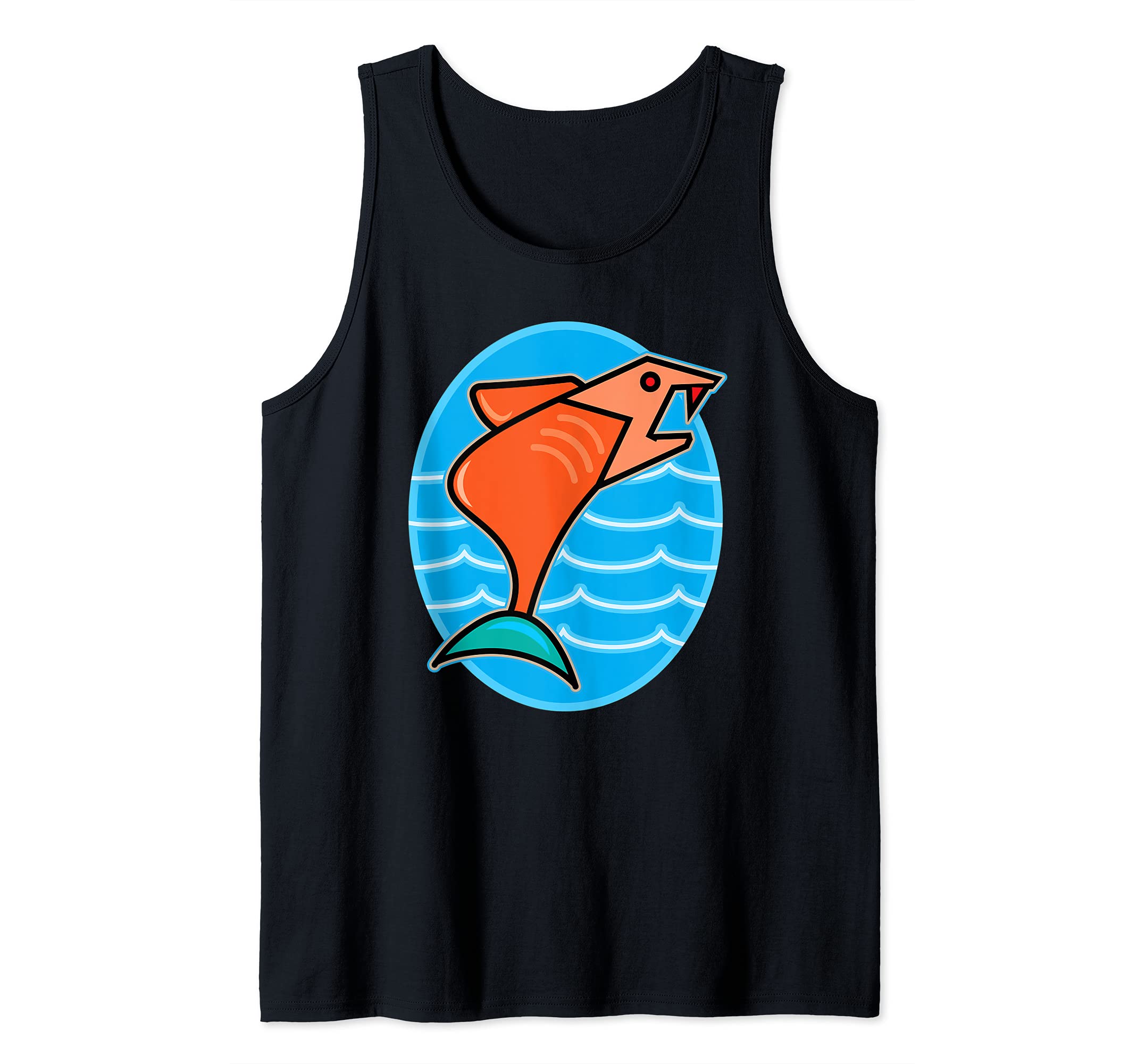 Funny Prehistoric FISH Tank Top