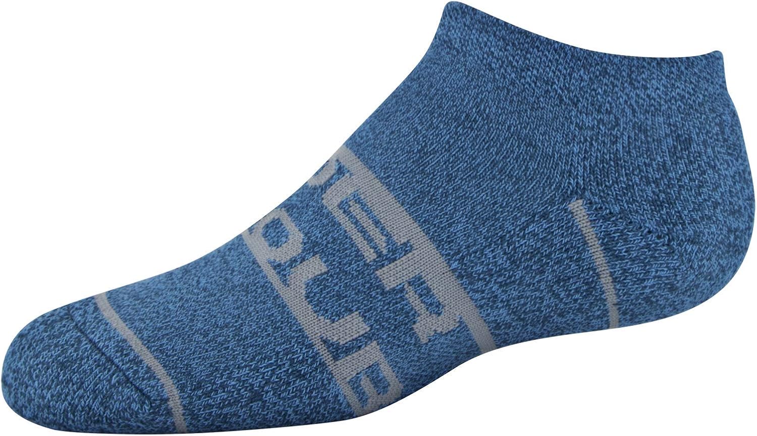 Under Armour Youth Essential Lite No Show Socks, 6-Pairs, Blue/Assorted, Shoe Size: Youth 13.5K-4Y : Clothing
