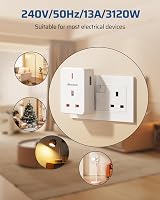 DEWENWILS Remote Control Plug Socket 13A Heavy Duty Wireless Light Switch 100ft view 5