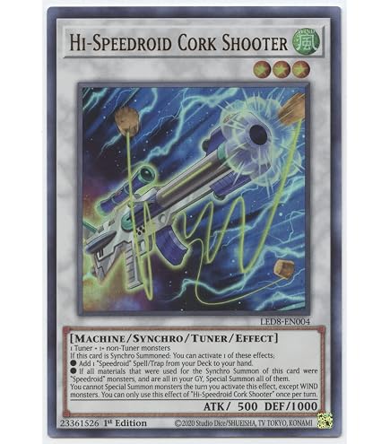 Speedroid Taketomborg Yugioh Card - LED8-EN011 Common 1st Edition From Synchro Storm - View #4