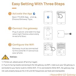 HeavenBird G2 Gateway for TT/DD Lock App, Gateway