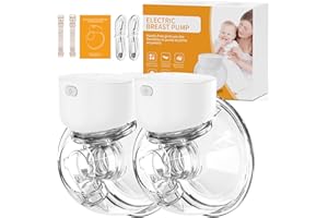 ABOBO Breast Pump Wearable Hands Free Breast Pumps with 2 Modes & 9 Levels, LCD Display Rechargeable Memory Function, 24mm, 2 Pack