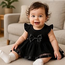 SOBOWO Black Dress 12 Months Infant Baby Girl