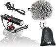 Movo VXR10 Universal Video Microphone with Shock Mount, Deadcat Windscreen, Case for iPhone, Android Smartphones, Canon EOS, Nikon DSLR Cameras and Camcorders