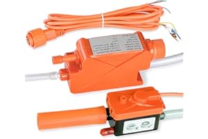 MSELTOS 66 FT 10.6 GPH Mini Split HVAC Condensate Pump, 115V/230V w/Automatic Safety Switch, AC Condensation Removal for Air Conditioner System, Furnace, Dehumidifier, Ice Maker