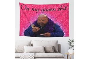 LWIEF Funny Tapestries Meme Tapestry Bertram On My Queen Shit Tapestry 40"X60" For Bedroom College Dorm Home Decor Wall Hanging Tapestrys