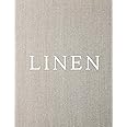 Linen: A Decorative Book │ Perfect for Stacking on Coffee Tables & Bookshelves │ Customized Interior Design & Home Decor
