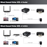 WAVLINK USB 2.0 Network Print Server LPR 10/100Mbps for Windows MacOS No Driver view 4