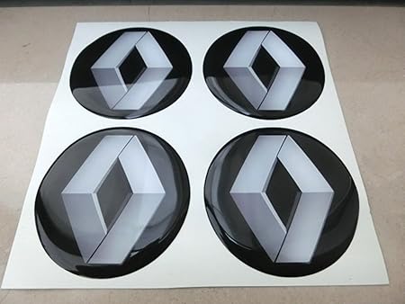 3M Nabenkappen, 60 mm, Tuning mit 3D-Effekt, geharzt, Nieten Sticker Aufkleber für Leichtmetallfelgen, 4 Stück