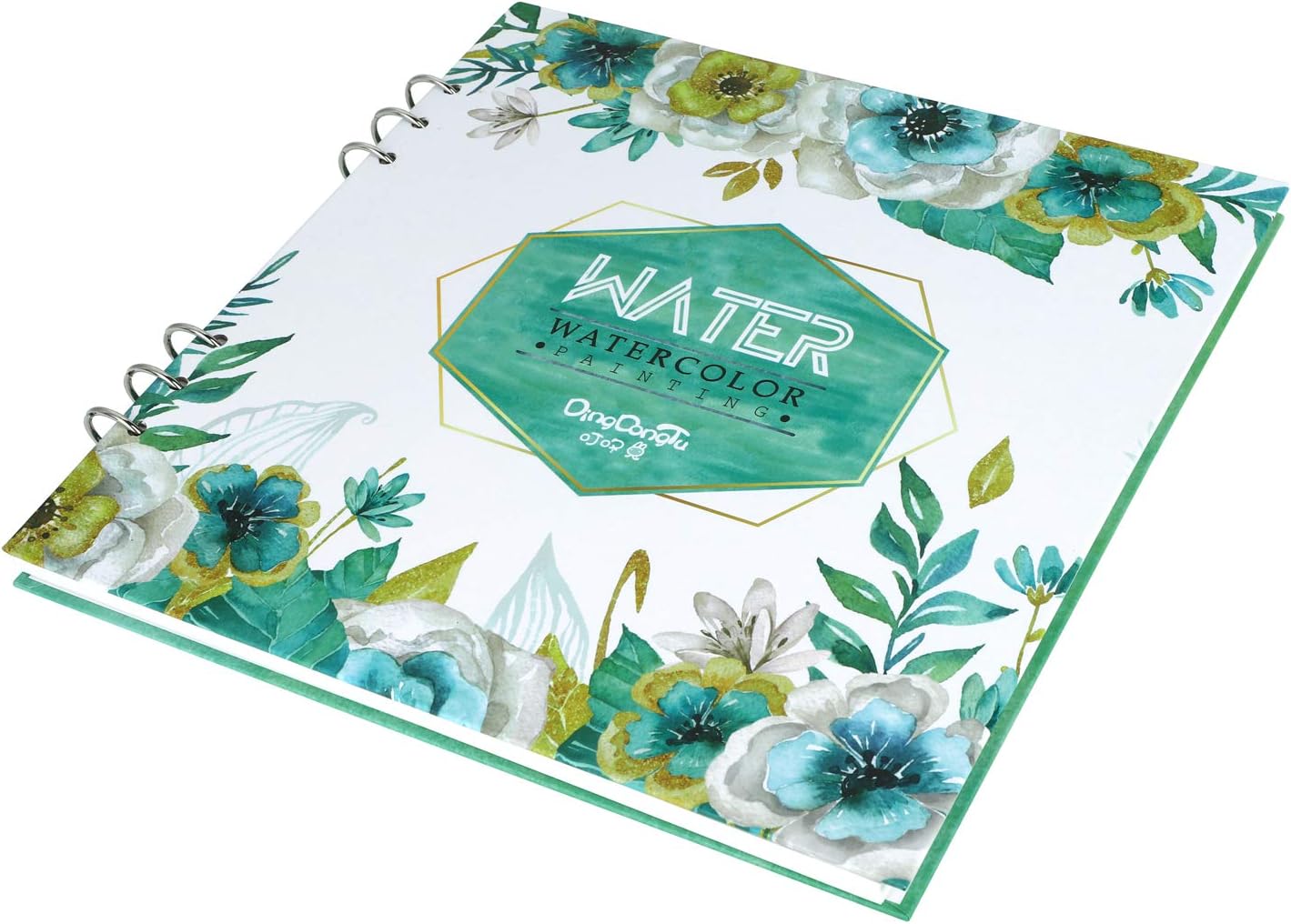 Art Supplies Artist Watercolor Paper Pad Pro Sketch Book Square Spiral Notebook Cold Pressed Acrylic Paper Refillable Oil Paint Pad for Watercolour Drawing Painting - Image 3