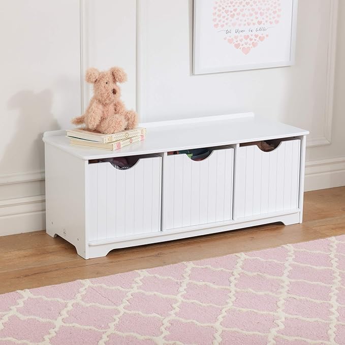 playroom storage bench