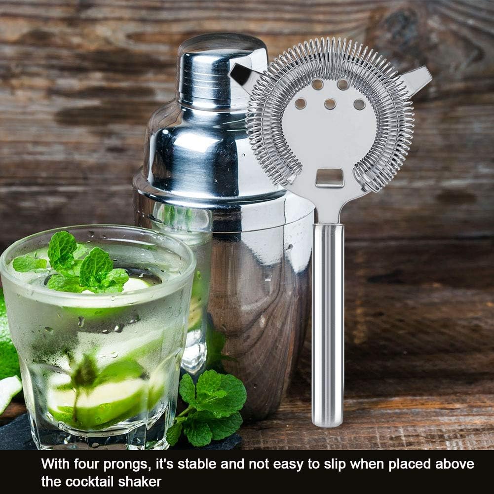 Zerodis Cocktail Strainer Two Prong Cocktail Straining Tool for Bartenders and Mixologists