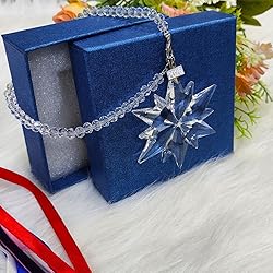 2025 Annual Christmas Ornaments Crystal Snowflake