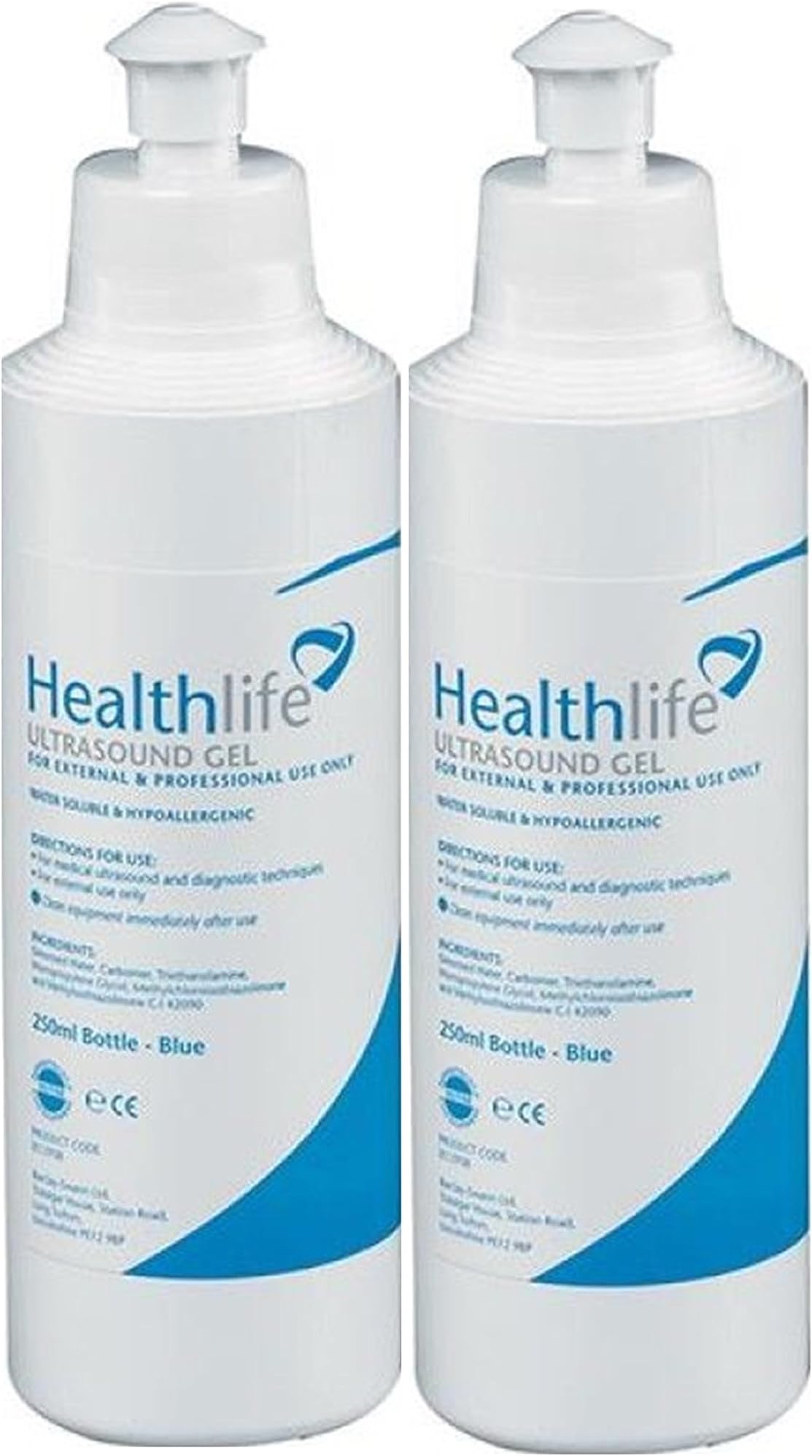 Healthlife 2 x Blue Fetal Doppler Ultrasound Transmission Conductive Gel Tens EMS by eKart