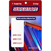 SuperTape Straight Strips 72 Pice ,Double sided lace hairpiece wig toupee tape.