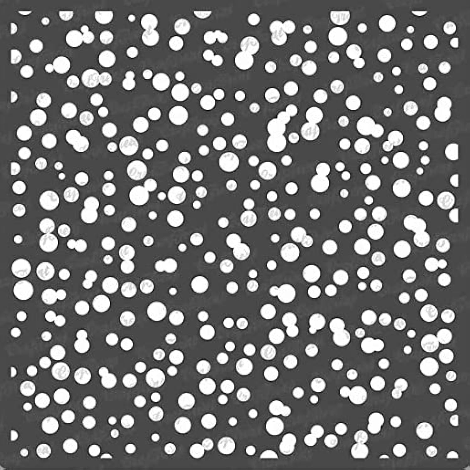 CrafTreat Reusable Dots Stencils for Painting on Wood, Canvas, Paper, Fabric, Floor, Wall and Tile - Grimy Dots - 6x6 Inch - DIY Art and Craft Stencils - Halftone Dot Wall Stencil