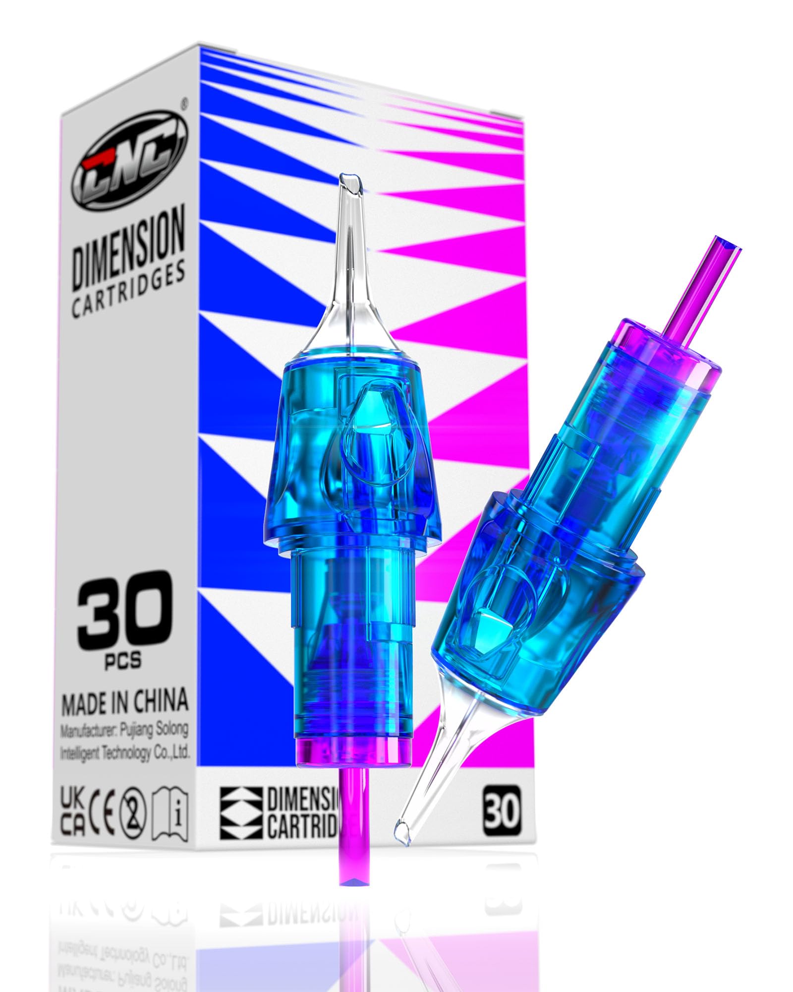 CNC 30 Pcs Tattoo Cartridges Needles Disposable Mixed #10 Bugpin Round Liner #12 Standard 3RL 5RL 7RL Tattoo Needles EN04B-30KIT-A