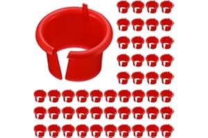 Threlaco 50pcs Anti-Short Bushings 5/16-3/8 Inch Ac Electrical Cable Bushing Conduit Fitting Head Electrical Wire Connectors for 14/2, 12/2 Fmc Cable