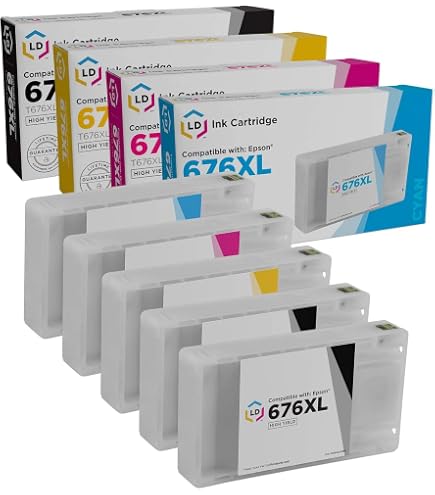 Amazon.com: Genuine Epson 676XL DURABrite Ultra Color (Black,Cyan