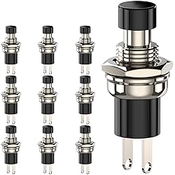 DIYhz Momentary Push Button Switch, 1A 250VAC SPST