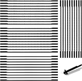 VooGenzek 40 Pcs Scroll Saw Blades Set 10/15/18/24 TPI Carbon Steel Pinned