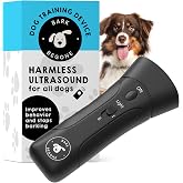 Bark Begone Ultrasonic Dog Bark Deterrent &amp; Behavior Corrector - Stop Barking, Jumping, Aggression Without Yelling -Just Point &amp; Press! Backed by Kevin Harrington from Shark Tank (Bark Begone Classic)