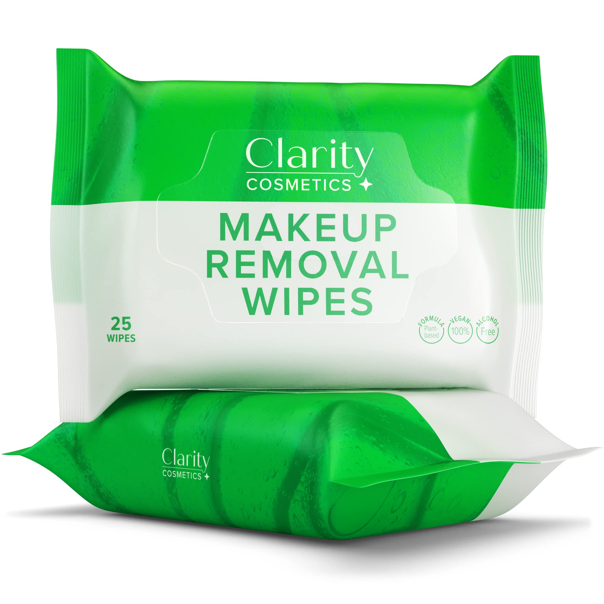 𝗪𝗜𝗡𝗡𝗘𝗥 𝟮𝟬𝟮𝟯* Makeup Remover Face Wipes, Daily Facial Cleansing Wipes to Remove Dirt, Oil and Make Up, 100% Plant Based Fibers, Safe for Sensitive Skin, 25 Count