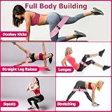 CFX Resistance Bands Set Non-Slip Hip Booty Bands 3 Levels Red view 7