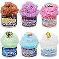 Kayswang Slime Kit Butter Slime Cloud Slime DIY Snow Rice Slime Butter Slime Kit for Girls Education Party Favor Gift and Birthday Fluffy Slime kit for Boys Slime Kits Soft (6 Colors