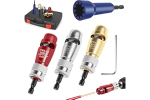 SUPERJACKWANG Wire Stripper for Drill Electrician Tools, Wire Twister Tool for Drill, 6 in 1 Wire Stripping and Twisting Tool, Quickly Drill Wire Twister Stripper, Professional Cable Quick Stripping and Connector